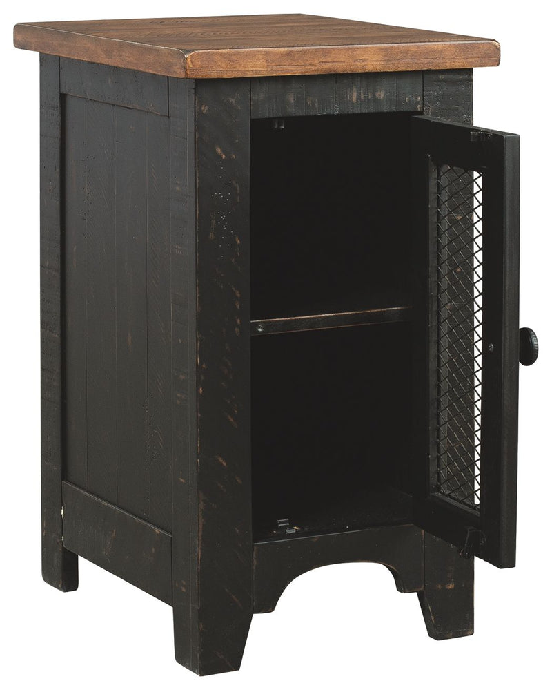 Valebeck - Black / Brown - Chair Side End Table - JaxCo Furniture