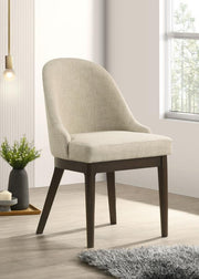 Reseda - Upholstered Dining Side Chair (Set of 2) - Beige - JaxCo Furniture