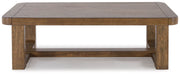 Cabalynn - Light Brown - Rectangular Cocktail Table - JaxCo Furniture