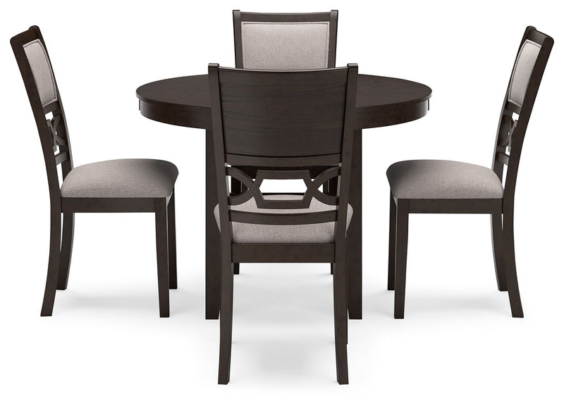 Langwest - Brown - Dining Room Table Set (Set of 5) - JaxCo Furniture