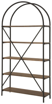 Galtbury - Brown / Black - Bookcase - JaxCo Furniture