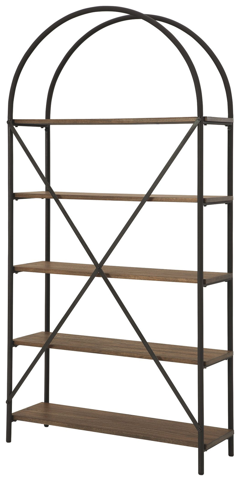 Galtbury - Brown / Black - Bookcase - JaxCo Furniture