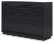 Londer - Black - Dresser - JaxCo Furniture