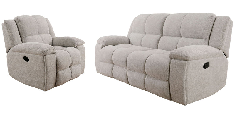 Buster - Manual Glider Reclining Sofa Set - JaxCo Furniture