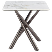 Carvell - Square Sintered Stone Table - JaxCo Furniture