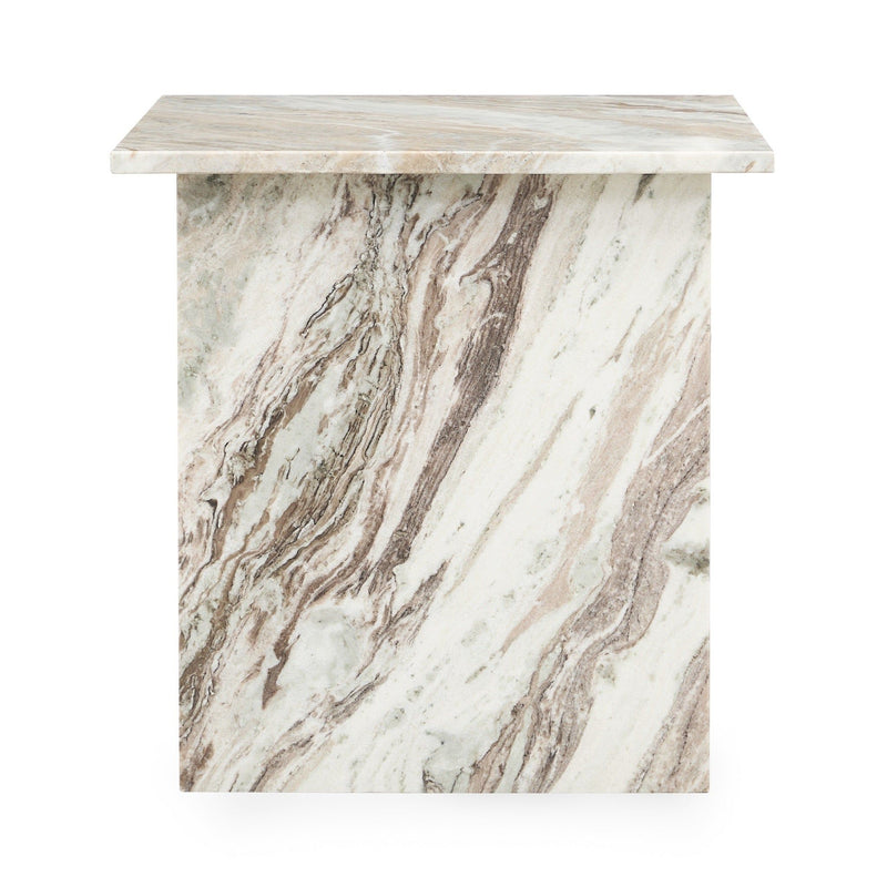 Bexly - Marble Square End Table - JaxCo Furniture