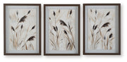 Honslow - Brown / Black / White - Wall Art Set (Set of 3) - JaxCo Furniture