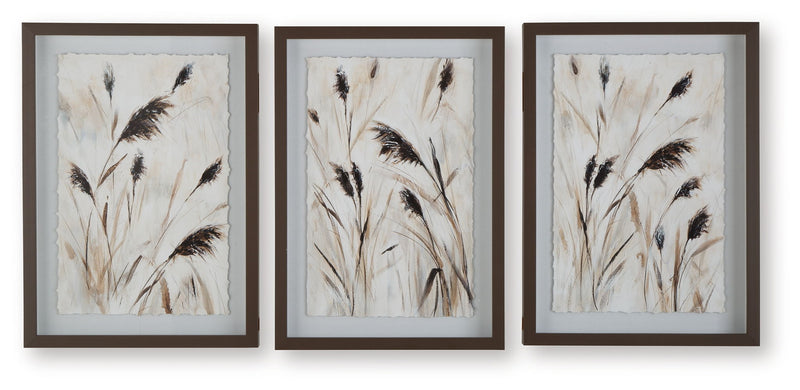 Honslow - Brown / Black / White - Wall Art Set (Set of 3) - JaxCo Furniture