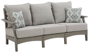 Visola - Gray - Sofa with Cushion - JaxCo Furniture