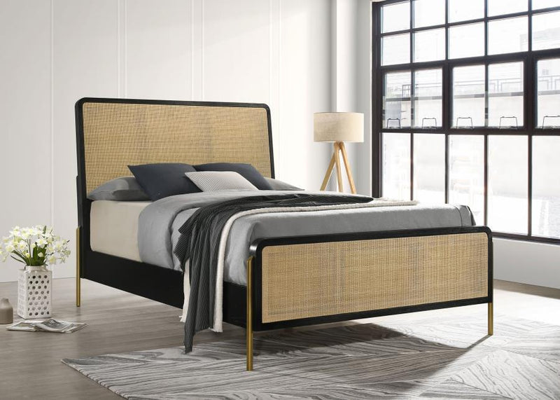 Arini - Rattan Panel Bed - JaxCo Furniture
