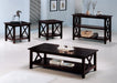 Rachelle - 2-Shelf Wood Entryway Console Table - Deep Merlot - JaxCo Furniture