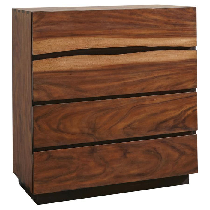 Winslow - 4-Drawer Bedroom Chest - Smokey Walnut - JaxCo Furniture