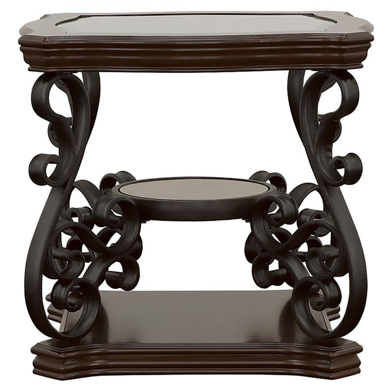 Laney - Glass Top Coffee And End Table Set - JaxCo Furniture