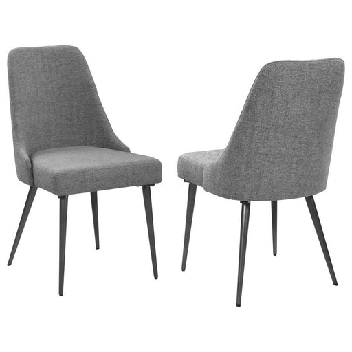 Alan - Fabric Upholstered Dining Side Chair (Set of 2) - Gray - JaxCo Furniture