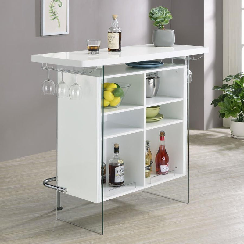 Acosta - Freestanding Home Bar Wine Cabinet - JaxCo Furniture