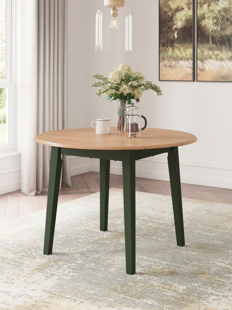 Gesthaven - Round Dining Room Drop Leaf Table - JaxCo Furniture