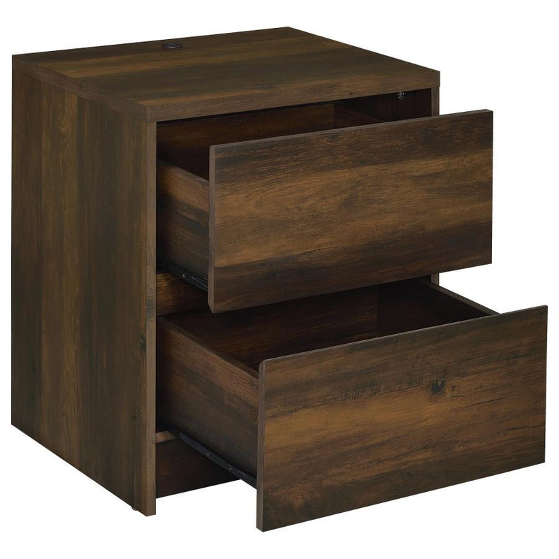 Westpark - 2-Drawer Nightstand LED Lights And USB - JaxCo Furniture