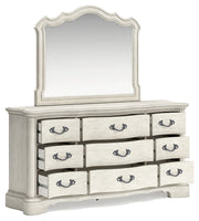 Arlendyne - Antique White - Dresser And Mirror - JaxCo Furniture