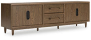 Roanhowe - Brown - Extra Large TV Stand - JaxCo Furniture