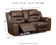 Stoneland - Power Reclining Loveseat - JaxCo Furniture