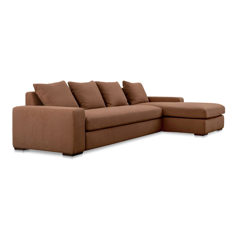 Thomas - Right Sectional - Rust - JaxCo Furniture