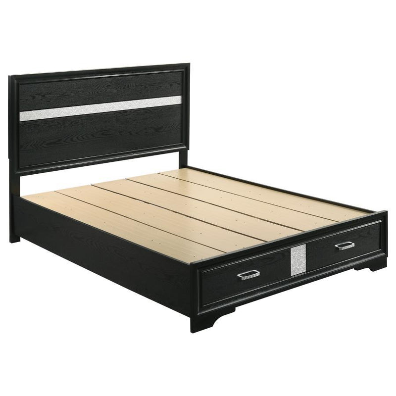 Miranda - Storage Wood Panel Bed - JaxCo Furniture