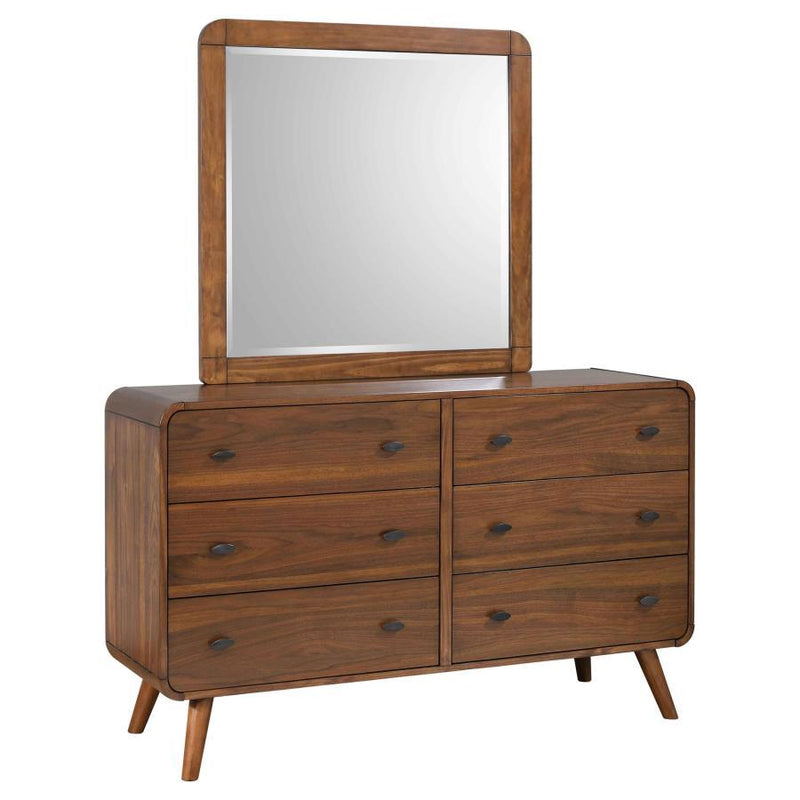 Robyn - 6-Drawer Bedroom Dresser And Mirror - JaxCo Furniture