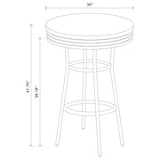 Retro - Round 30" 1950's Bistro Pub Height Bar Table - JaxCo Furniture