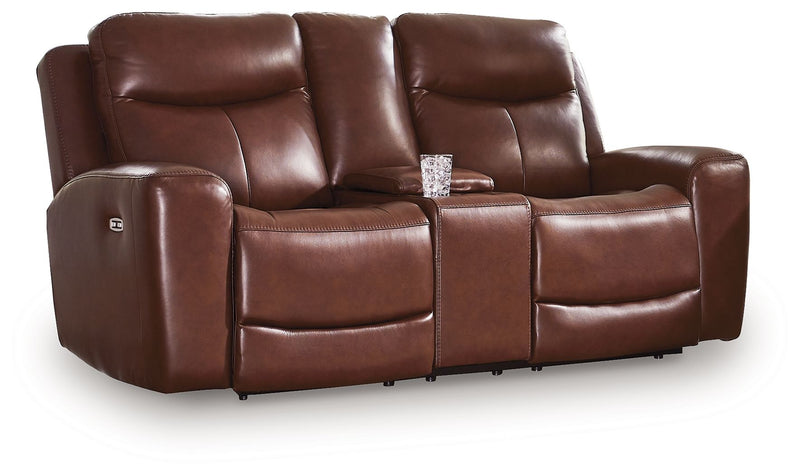 Next Move - Power Reclining Loveseat With Console / Adjustable Headrest - JaxCo Furniture