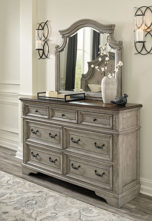 Lodenbay - Antique Gray - Dresser, Mirror - JaxCo Furniture
