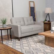 Bowen - Upholstered Track Arm Tufted Loveseat - JaxCo Furniture
