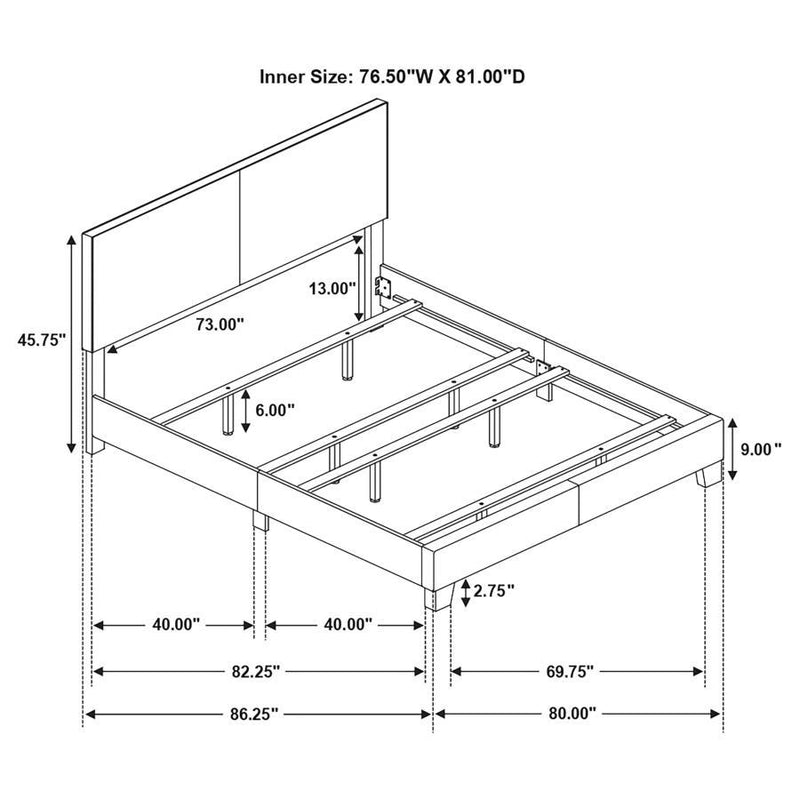 Dorian - Upholstered Panel Bed - JaxCo Furniture