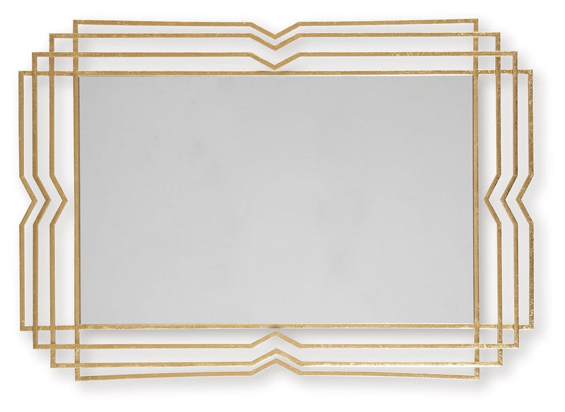Claybrook - Gold Finish - Accent Mirror - JaxCo Furniture