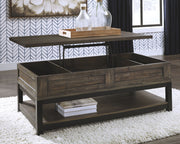 Johurst - Grayish Brown - LIFT TOP COCKTAIL TABLE - JaxCo Furniture