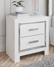 Altyra - White - Two Drawer Night Stand - JaxCo Furniture