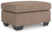Triston-Peaks - Suede - Ottoman - JaxCo Furniture