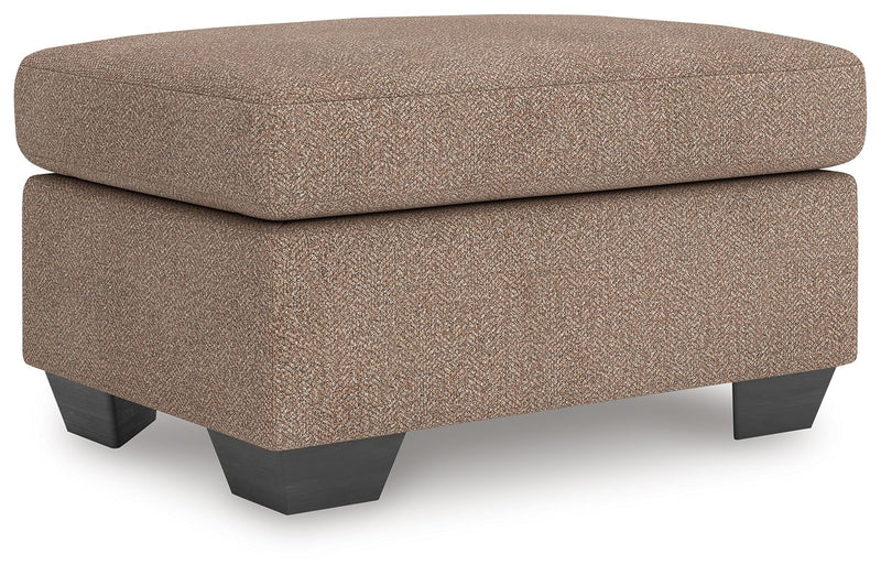Triston-Peaks - Suede - Ottoman - JaxCo Furniture