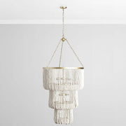 Amanda - Beaded Chandelier - White - JaxCo Furniture