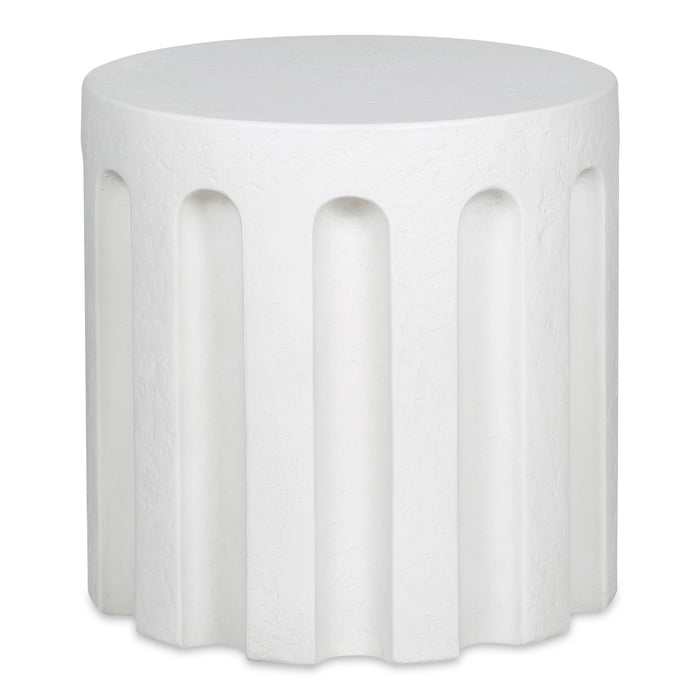 Eris - Outdoor Accent Table - White - JaxCo Furniture