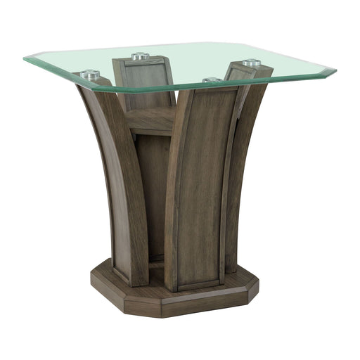 Dapper - Square End Table - Grey - JaxCo Furniture