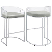 Thermosolis - Clear Acrylic Chair (Set of 2) - JaxCo Furniture