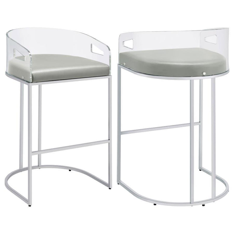 Thermosolis - Clear Acrylic Chair (Set of 2) - JaxCo Furniture