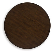 Frallyn - Dark Brown - Round End Table - JaxCo Furniture