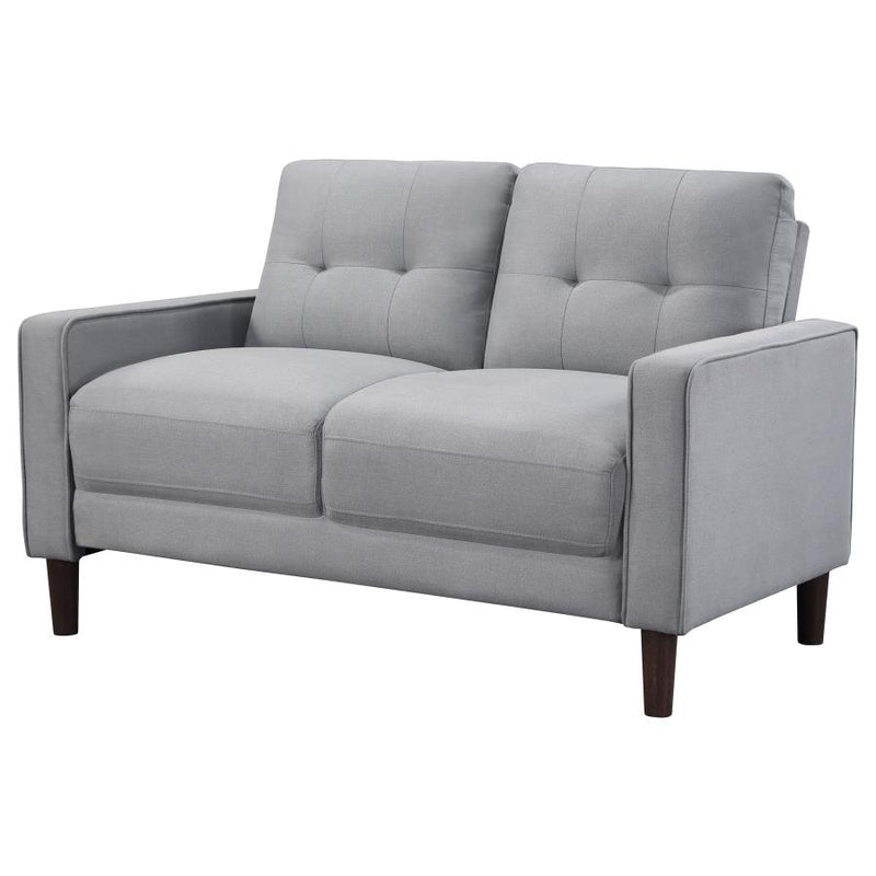 Bowen - Upholstered Track Arm Tufted Loveseat - JaxCo Furniture