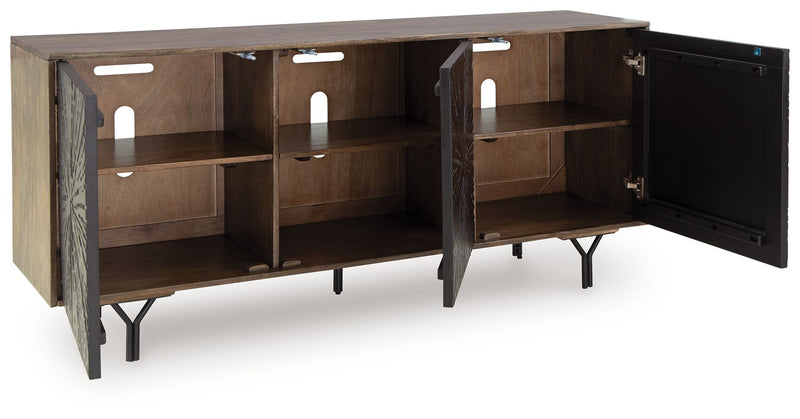 Lavinmont - Multi Brown - Accent Cabinet - JaxCo Furniture