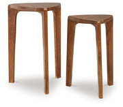 Brynnleigh - Medium Brown - Accent Table Set (Set of 2) - JaxCo Furniture