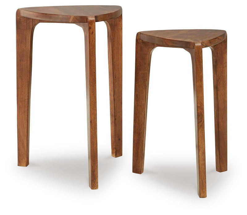 Brynnleigh - Medium Brown - Accent Table Set (Set of 2) - JaxCo Furniture