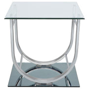 Danville - Rectangular U-Shaped Glass Top Table - JaxCo Furniture