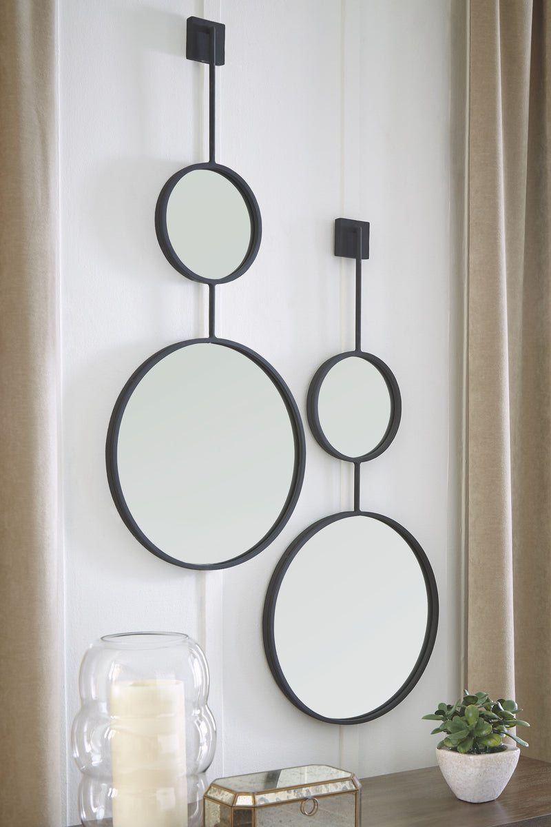 Brewer - Black - Accent Mirror - JaxCo Furniture