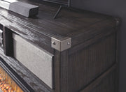 Todoe - Gray - LG TV Stand w/Fireplace Option - JaxCo Furniture
